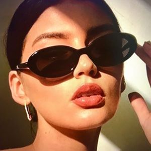 Black Oval Sunglasses NEW